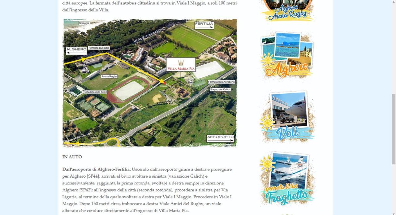 Villa Maria Pia Alghero Esterno foto